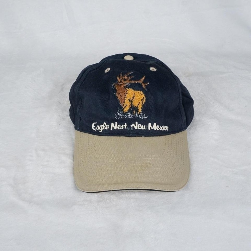 Eagle Next New Mexico Elk‎ Embroidered Baseball Cap Navy Tan OSFM Otto Quality
